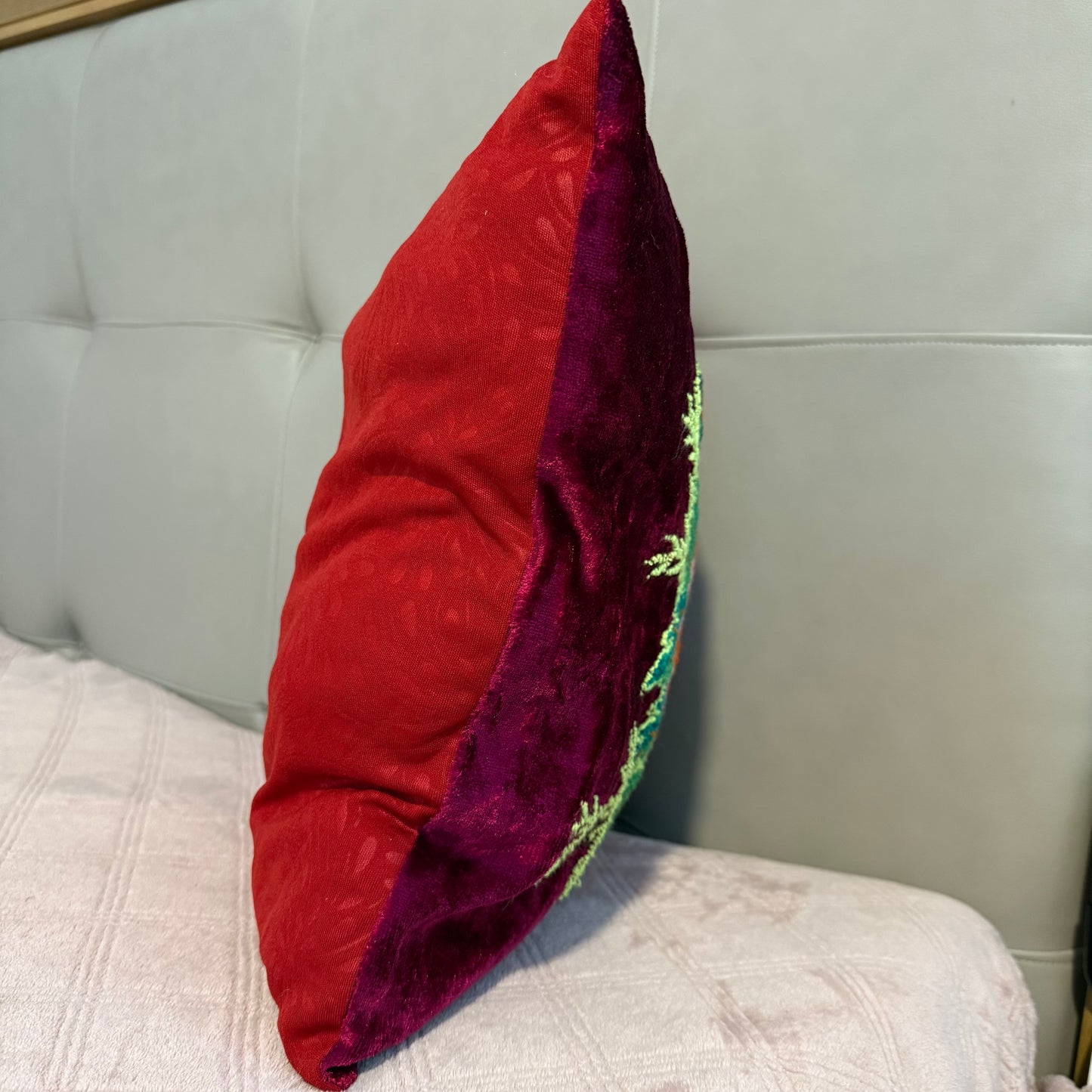 Decorative Pillow – Embroidered Velvet