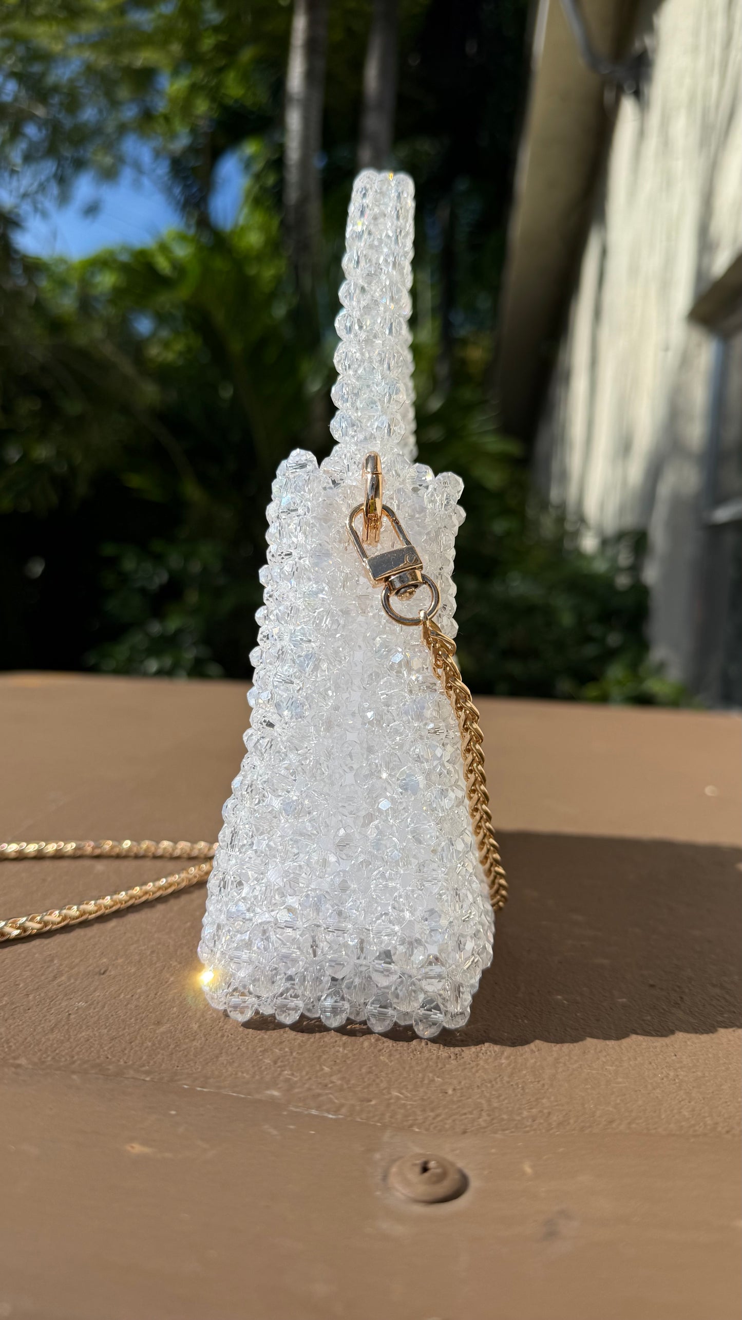 Handmade Crystal Beaded Bag