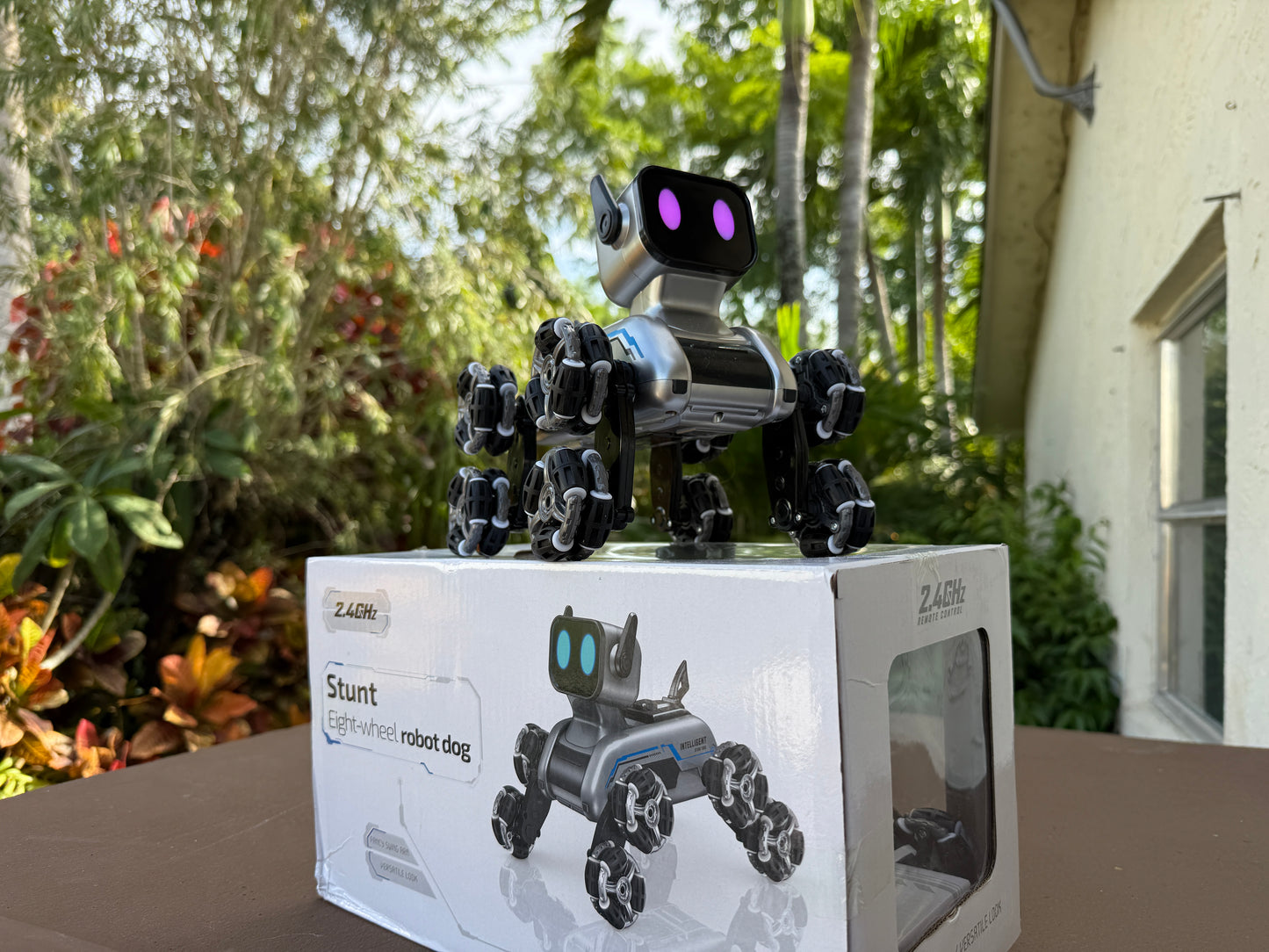 Stunt Eight-Wheel Robot Dog – Remote Control Smart Pet