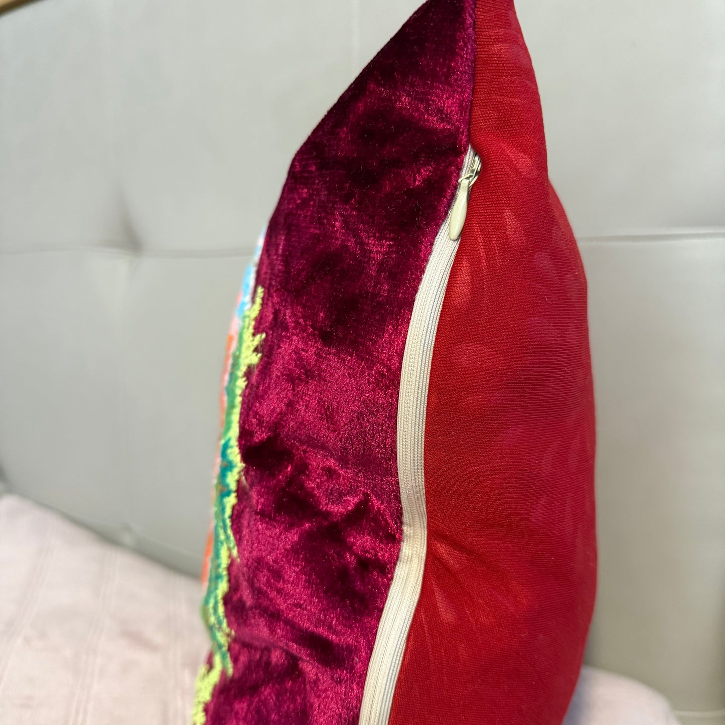 Decorative Pillow – Embroidered Velvet