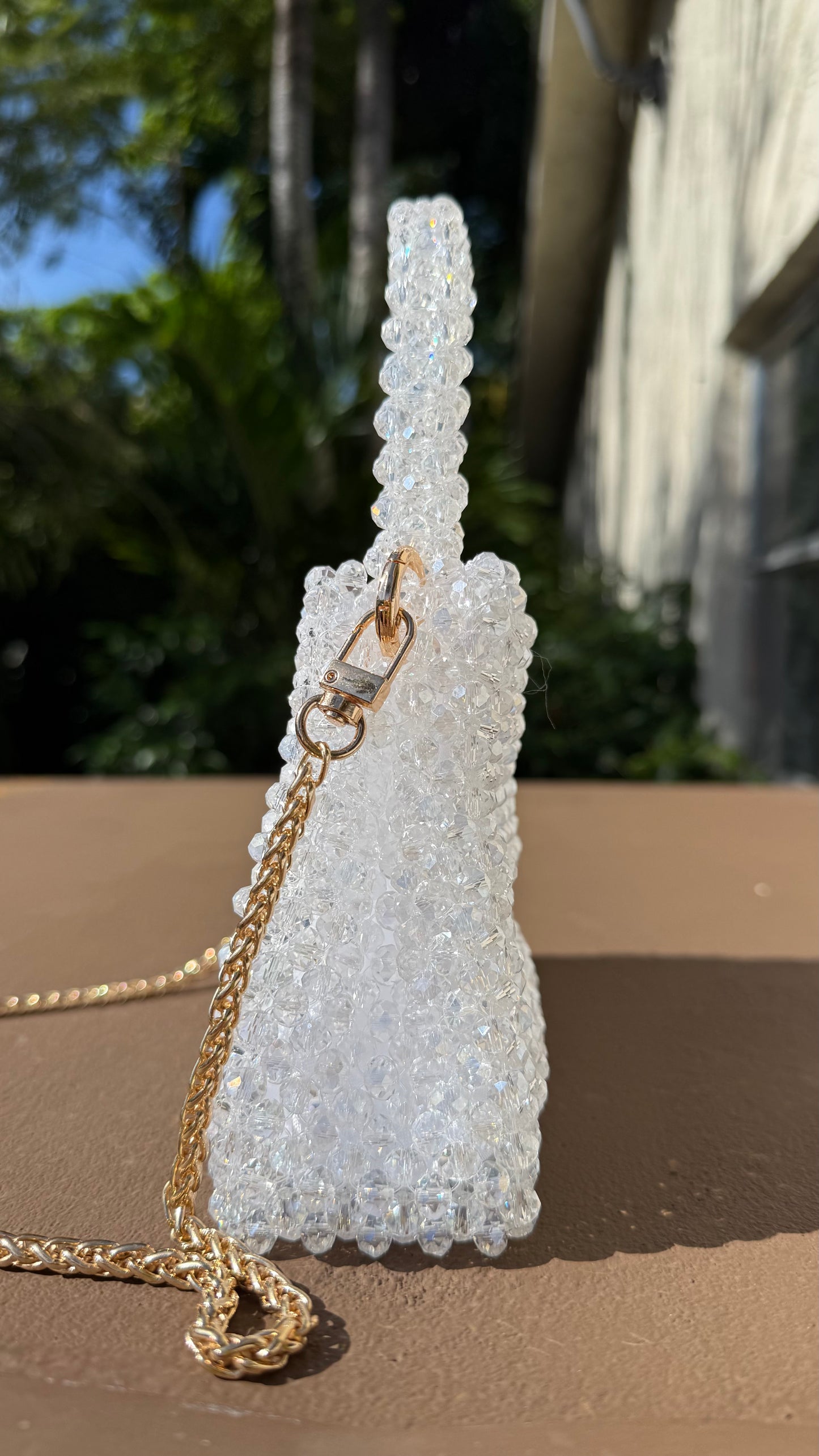 Handmade Crystal Beaded Bag