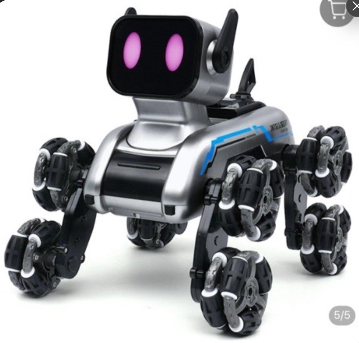 Stunt Eight-Wheel Robot Dog – Remote Control Smart Pet