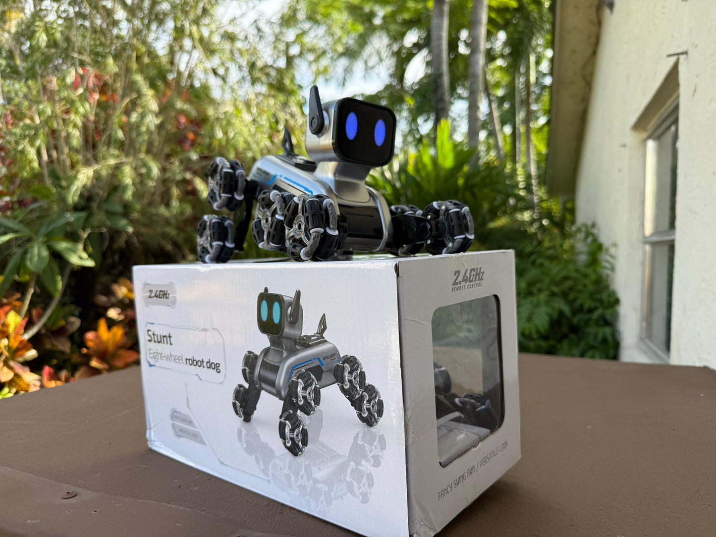 Stunt Eight-Wheel Robot Dog – Remote Control Smart Pet