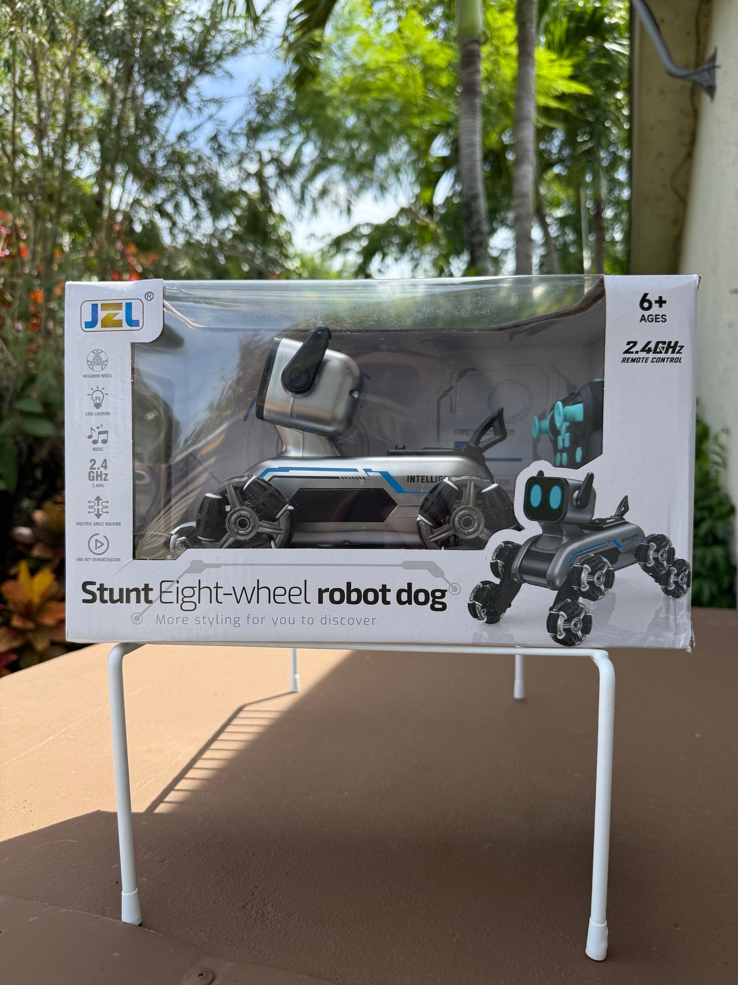 Stunt Eight-Wheel Robot Dog – Remote Control Smart Pet