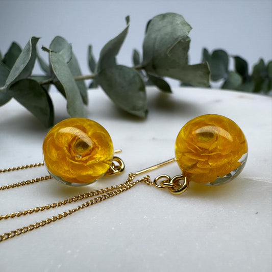 Earrings yellow